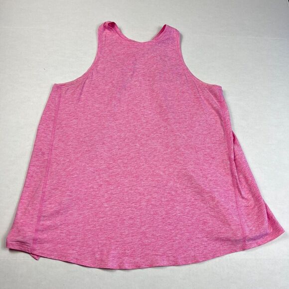 Lululemon Pink Twist Open Back Tank Top Pink Loose Fit Lightweight Yoga 4 FLAW - Picture 2 of 10